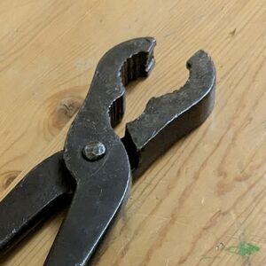 Antique Electricians Triple Grip Pliers Tool. Circa 1900.